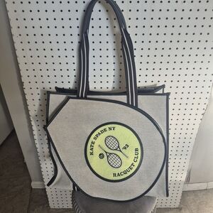 Kate Spade Racquet Club Tote - Cream and Black